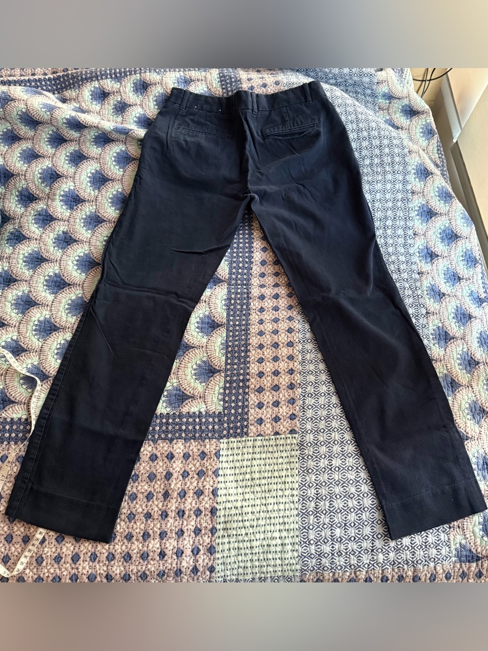 GAP Women’s Dark Blue Cotton Pants - Straight Leg